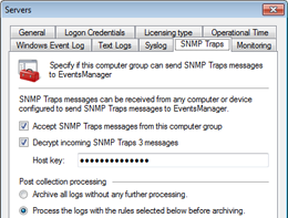 Server SNMP traps