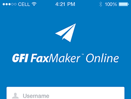 Login page