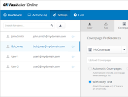 User cover page