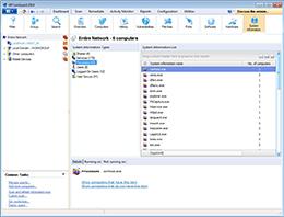 Discover your scan targets system information from the Dashboard