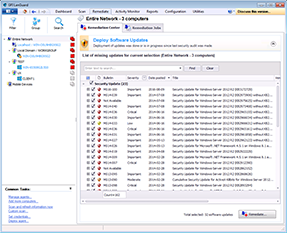 Deploying software updates across the entire network