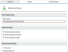 Attachment filtering